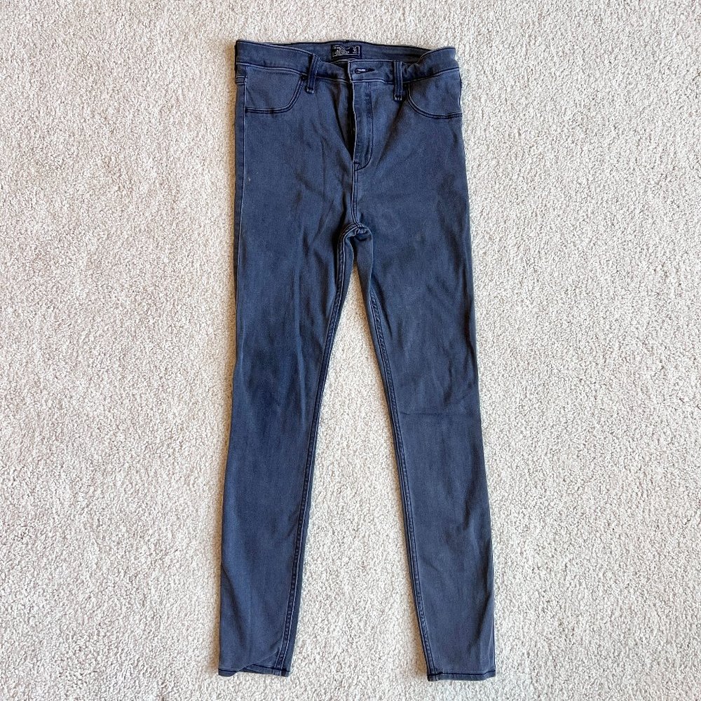 Grey Abercrombie & Fitch High Rise Jean Leggings